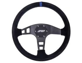 Prp Seats 630784095703 For Flat Suede Steering Wheel- Blue