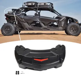 Autv-x3-006 Qin #qin Black Cargo Storage Box 23gal 86l For Can Am Utv Mavetick X3 Outlander 2017-2022