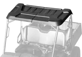 Vpre-pol0301bk Quadboss 2-piece Roof With Storage Black Polaris Ranger Ev/ranger 500/ranger Lsv
