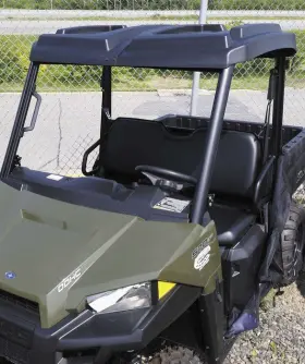 Vpre-polo202bk Quadboss 1-piece Roof With Storage Black Polaris Ranger 570 15-19