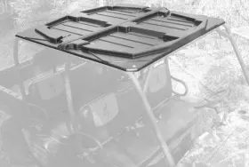 Vpre-uni0202bk Quadboss 2-piece Roof With Storage Black #vpre-uni0202bk Fits Kawasaki/polaris