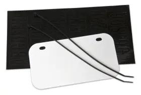 Fs-12000-1 Raider Atv - Wisconsin Legal License Plate Kit White With Black Decal