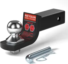 864169 Reysun Trailer Hitch Ball Mount Starter Kit With 2-inch