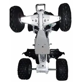 7121bl Ricochet Complete Skid Plate Set For Kawasaki Kfx 450r 2008-2015 - Aluminum
