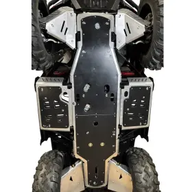 8733f-p Ricochet Complete Skid Plate Set For Can-am Outlander 850 Max 2025-2026 - Alu. And Uhmw