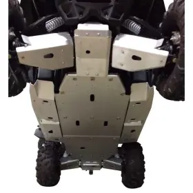 9355f Ricochet Complete Skid Plate Set For Cf Moto Zforce 1000 2016-2022 - Aluminum