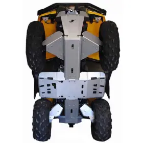 9663m Ricochet Complete Skid Plate Set For Can-am Outlander 1000 Max 19-24 - Aluminum