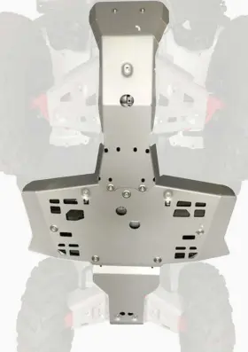 2444.2110.1 Rival Powersports Honda Foreman Rubicon Trx500 520 Irs Aluminum Central Belly Skid Plate 2015-2024