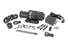 Rs4500sa Rough Country Utv 4500-lb Winch With Remote Synthetic Rope By