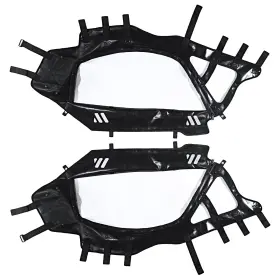 Hw-1596 Rudyness Utv Black Soft Upper Door Enclosure Set For Compatible With Can Am Maverick X
