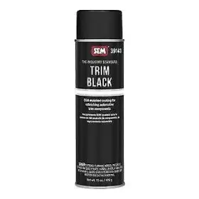 39143 Sem 6892 Style Number # Trim Fast Dry Flat Black Colored Oem