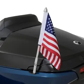 41-203l Show Chrome Trunk Flag Pole - Left