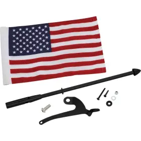 41-203rbk Show Chrome Flag Pole - Right Black
