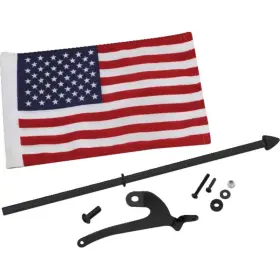 41-210rbk Show Chrome Flag Pole - Right Black