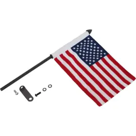 44-106bk Show Chrome Flag Pole - Black