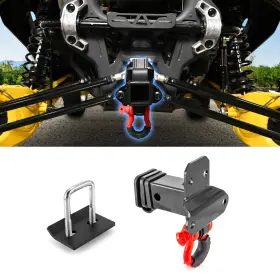 80107023 Si Utv 2 Inch Rear Towing Hitch With Tightener For Can Am Maverick R /r Max 24-25