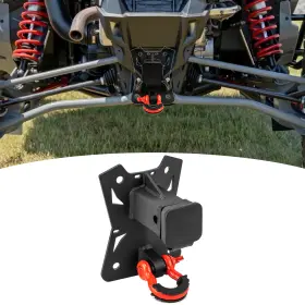 80107024 Si Rear 2 Inch Receiver Hitch With 3/4 D-ring Dust Cover For Polaris Rzr Turbo R/pro S