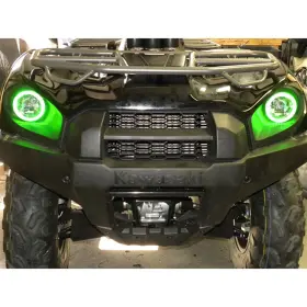 55-30005-g Snorkel Your Atv Angel Eyes Led Kit For Kawasaki Brute Force 650/650i/750i - Green