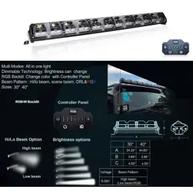 55-30062 Snorkel Your Atv 40 Inch Ultimate Super Bright Rgb Light Bar