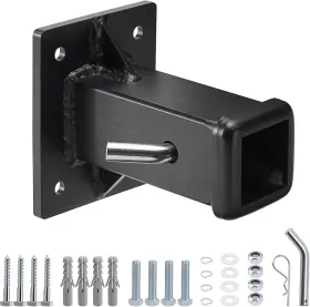 11036012 Sparkwhiz Bolt On Hitch Receiver Tube 2 Inch Wall Mounted Bike Mount