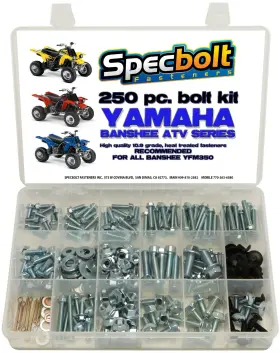 Ban-250 Specbolt 250pc Kit For Yamaha Banshee350 Body Plastic Fenders Engine Pipe