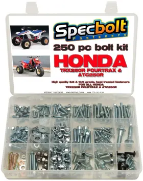 Trxatc250r Specbolt Atc 250r Honda Trx250r Fourtrax Plastic Engine Frame Motor Bolt Kit