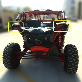 Autv-x3-002 Sportfairings #lion2012 Can Am Maverick X3 Xds Xrs Left&right Rear Taillight Cover Bezel