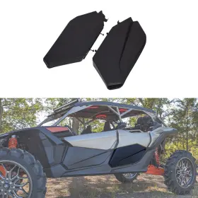 Autv-x3-011 Sportfairings #pkautvxy Black Rear Lower Door Panels Inserts For 2017 - 2023 Can Am Maverick X3 Max