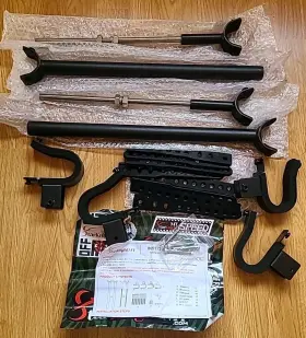 Abg117-utv Starknightmt Utv Overhead Roof Gun Rack Holder For Polaris Rzr Can Am Honda Etc