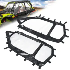 Abg193-utv Starknightmt Rzr 1000 Xp Cab Enclosure Upper Doors 2 Seat Soft Side Windo