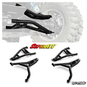 Aa-p-xpd-ohc-02 Superatv Atlas Pro Front 1 Inch Forward Hi Clearance A Arms Arm Polaris Xpedition