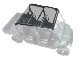Roof-p-ran5704-71 Superatv Tinted Roof For Polaris Ranger Crew 570/ Xp 880 Crew/ 900 Diesel