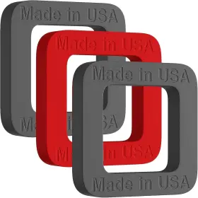 Suspension Dudes 758890102112 3 Pack 2-inch Hitch Receiver Silencer Pad Black-red-black