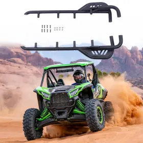 Suc680 Suvauto Rock Slider Side Nerf Bars Tree Kickers For 2020-2023 Kawasaki Teryx Krx 1000