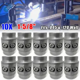 Sus319 Suvauto 10x 1-5/8 Inch Weld In Tube Connectors Adapter Roll Cage Bungs Fits .095 And .120 Wall