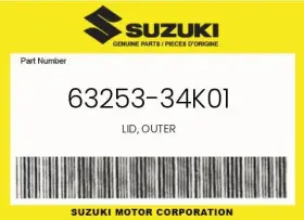 63253-34k01 Suzuki Genuine Lid Outer -