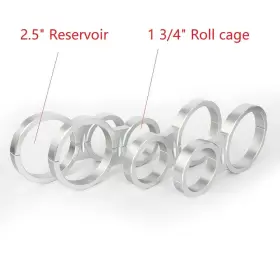 Atvsrmc-1-sil-fb-611 Tarazon For Polaris Rzr Rs1 2 1/2 Inch Shock Reservoir Mounting Clamp 1 3/4 Roll Cage Atv