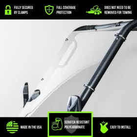Tk00104 Terrarider Utv Windshields Kawasaki Teryx 2008-2009 Full Windshield - 3/16 Inch Polycarbonate