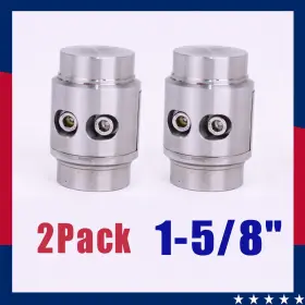 Ti-s319 Tiewards 2x 1-5/8 Inch Weld In Tube Connectors Adapter Roll Cage Bungs Fits .095 And .120 Wall