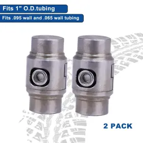 S318v01 Tixo 2pack 1 Inch Weld In Tube Connector Adapter Roll Cage Bungs Fits .095 And .065 Wall