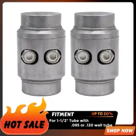 To-s219v01 Tixo 2pcs 1-1/2 Inch Weld In Tube Connectors Adapter Roll Cage Bungs For .095 &.120 Wall