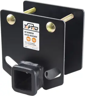 63803 Toptow Rv Bumper Hitch Receiver 2 Inch Adapter Openning 3500 Lbs