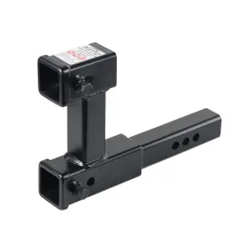 64131 Toptow Dual Hitch Extension 2 Inch 7-1/2 Rise Black