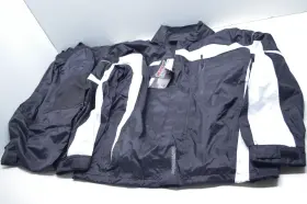 8790020504 Tourmaster Black/black Defender 2.0 2 Piece Rain Suit Mens Small Nos