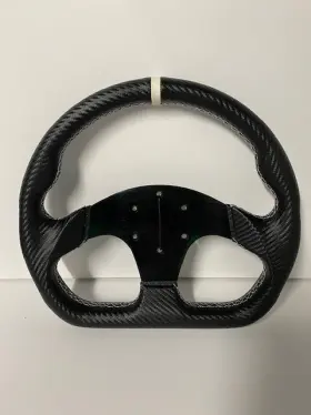 Tpx-203-cp Tuned By Matrix Can Am Maverick Steering Wheel With Hub Adaptor Black White Stripe