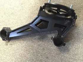 2053610001 Tusk Rear Mounted Spare Tire Carrier Fits Polaris Rzr Trail 900 S 1000