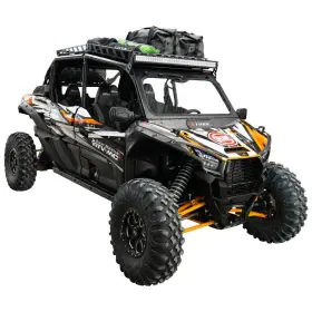 2070140017a849-549494 Tusk Utv Adventure Roof Rack With Profile And V2 40 Inch Curved Lt Bar For