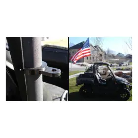 Sbs-1750-1 Wheeler Whips Utility Flag Mount Wheelerwhip For 3/4 Inch Vertical Bar