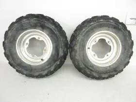 2xk-25180-12-yy Yamaha 2001-2004 Warrior Yfm 350 Front Wheels Rims Tires 10x5.5