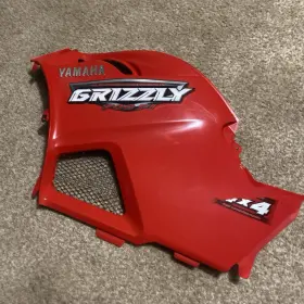 3b4-21711-10-00 Yamaha 3b4-21711-10-10 Grizzly 550/700 Left Side Body Panel Cover Red Oem Clean